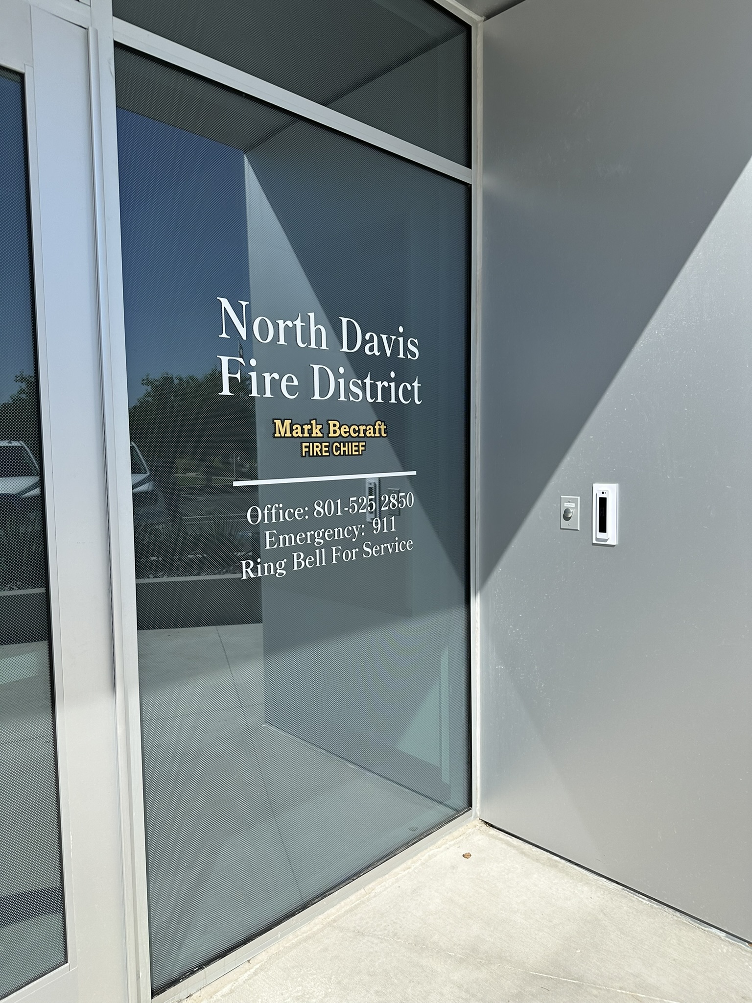 firestation window decals